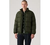 Steppjacke LEVI'S "PIEDMONT SHORT PUFFER", Herren, Gr. M, grün (1560 rosin), Web, Obermaterial: 100% Polyester, unifarben, bequem hüftbedeckend, Rundhals, Jacken Steppjacke, mit Reißverschluss und Ste