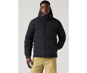 Steppjacke LEVI'S "ROCKRIDGE SHORT PUFFER", Herren, Gr. L, schwarz (jet schwarz), Web, Obermaterial: 100% Polyamid, unifarben, regular fit hüftlang, Jacken Steppjacke, Winterjacke (45306517-L) jet sch