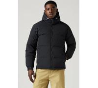Steppjacke LEVI'S "ROCKRIDGE SHORT PUFFER", Herren, Gr. S, schwarz (jet schwarz), Web, Obermaterial: 100% Polyamid, unifarben, regular fit hüftlang, Jacken Steppjacke, Winterjacke (45306517-S)