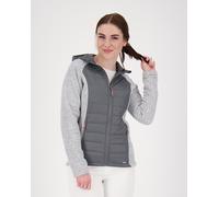Steppjacke LPO "ELMCOURT X WOMEN", Damen, Gr. 36/38 (M), grau, 100% Polyester, figurbetont, gerader Abschluss mit innenliegendem Gummizug, Jacken Steppjacke, auch in Großen Größen erhältlich (67790856