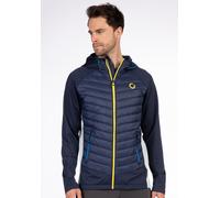 Steppjacke LPO "GILMOUR M MEN", Herren, Gr. L (52), blau (dunkelblau), 100% Polyester, bequem, gerader Abschluss mit Gummizug, Jacken Steppjacke, Steppjacke mit schlichtem Design und verstellbarer Kap