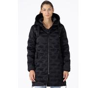 Steppjacke LPO "MARA II LONG", Damen, Gr. 36/38 (M), schwarz, Web, 100% Polyester, hüftbedeckend, mit Gummizug, Jacken Steppjacke, auch in Großen Größen erhältlich (55204810-38) schwarz