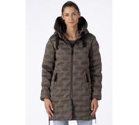 Steppjacke LPO "MARA II LONG", Damen, Gr. 44L, braun, 100% Polyester, mit Gummizug, Jacken Steppjacke, auch in Großen Größen erhältlich (31147546-44)