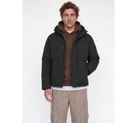Steppjacke JACK & JONES "JJESOHO PUFFER HOOD AW26 SN", Herren, Gr. M, schwarz, Web, Obermaterial: 100% Polyester, unifarben, regular fit normal, Bündchen, Jacken Steppjacke, Kunstfaser, regular fit (8