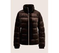 Steppjacke MADELEINE "Jacke Modische Samt-Steppjacke", Damen, Gr. 38, braun, Modern, regular fit, hoch geschlossener Ausschnitt, Jacken Steppjacke (52913432-38) braun