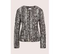 Steppjacke MADELEINE "Jacke Sommerliche Kurzjacke mit Unikat-Print", Damen, Gr. 42, schwarz (cappuccino, schwarz, multicolor), Obermaterial: 100% Polyester PES., Modern, normal, Jacken Steppjacke (130