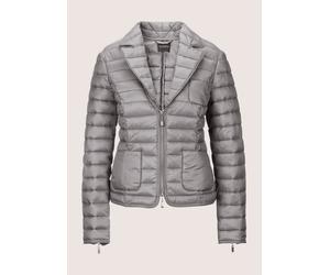 Steppjacke MADELEINE "Steppjacke Wattierte Damenjacke mit sportivem Touch", Damen, Gr. 42, grau (steingrau), Obermaterial: 100% Polyamid PA., Modern, normal, Jacken Steppjacke, Zweiwege-Reissverschluß
