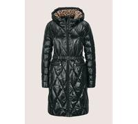 Steppjacke MADELEINE "Steppmantel Elegante Winterjacke mit Rauten-Stepp", Damen, Gr. 48, schwarz, Obermaterial: 100% Polyamid PA., Modern, Jacken Steppjacke, Kaputze, Leo-Futter, Gürtel (69998733-48)