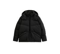 Outdoorjacke MARC O'POLO DENIM "mit abnehmbarer Kapuze", Herren, Gr. XL, schwarz, Obermaterial: 100% Polyester. Füllung: 70% Daune, 30% Feder. Futter: 100% Polyester, unifarben, regular fit, Windstopp