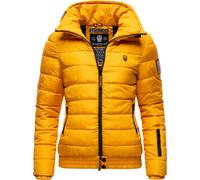 MARIKOO Damen Winterjacke Steppjacke Poison Yellow Gr. S