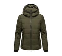Steppjacke MARIKOO "Radaa", Damen, Gr. XL, grün (olive), Obermaterial: 100% Polyester; Innenseite: 100% Polyester; Futter: 100% Polyester; Wattierung: 100% Polyester, Jacken Steppjacke, Mit Hohem und