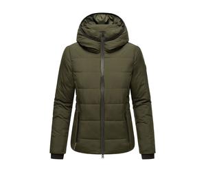 Steppjacke MARIKOO "Radaa", Damen, Gr. XL, grün (olive), Obermaterial: 100% Polyester. Innenseite: 100% Polyester. Futter: 100% Polyester. Wattierung: 100% Polyester, Jacken Steppjacke, Mit Hohem und 