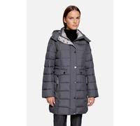 Steppjacke BETTY BARCLAY "Damen mit abnehmbarer Kapuze", Damen, Gr. 42, grau (dunkelgrau), Obermaterial: 100% Polyester; Besatz: 100% Polyester; Futter: 100% Polyester; Füllung: 100% Polyester, tailli