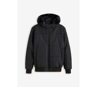 Steppjacke mit Fellkapuze in Blousonform 58