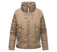 Steppjacke mit Fledermausärmeln "Luftzauber 14" Stone Brown XS