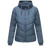 Steppjacke mit hohem Kragen "Liebesfee 14" Dusty Blue XS