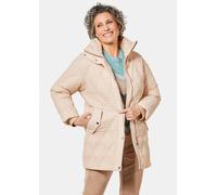 Steppjacke mit hübschem Flock-Druck braun 44