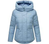 MARIKOO Damen Winterjacke (XS-3XL) - Steppjacke, Schlaufen auf der Innenseite, geringes Eigengewicht, Warme Jacke Frauen - N019 (M, Powder Blue)
