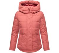 MARIKOO Damen Winterjacke (XS-3XL) - Steppjacke, Schlaufen auf der Innenseite, geringes Eigengewicht, Warme Jacke Frauen - N019 (S, Rouge)