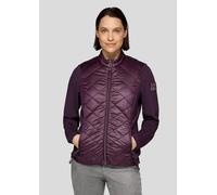 Steppjacke mit Jerseyeinsätzen lila 46