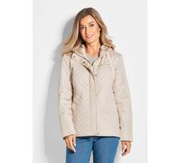 Steppjacke mit Kapuze braun 44