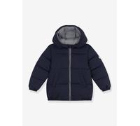 Steppjacke mit Kapuze Kinder unifarben PETIT BATEAU, Übergangsjacke blau Gr. 140