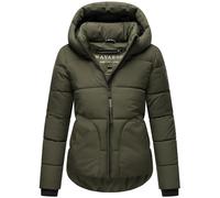 Steppjacke NAVAHOO "Lachperle XIV" Gr. XL (42), grün (olivgrün), Damen, Obermaterial: 100% Polyester (recycelt), Futter: 100% Polyester (recycelt), Ärmelfutter: 100% Polyester (recycelt), Wattierung: