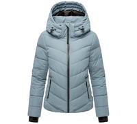 Winterjacke MARIKOO "Samuiaa XVI", Damen, Gr. XXL, blau (powder blau), Obermaterial: 100% Polyester; Futter: 100% Polyester; Wattierung: 100% Polyester; Ärmelfutter: 100% Polyester, Jacken, mit Kapuze