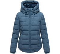 MARIKOO Damen Winterjacke (XS-XXL) - gesteppt, mit Kapuze, hochschließender Kragen - N098