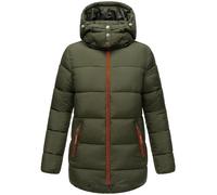Winterjacke NAVAHOO "Wattewölkchen" Gr. S (36), grün (olivgrün) Damen Jacken Lange Modische Steppjacke mit kontrastfarbenen Details (23891760-S) olivgrün