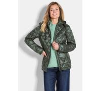 Kurzjacke GOLDNER "Steppjacke mit Rautenmuster", Damen, Gr. 50, grün (khaki), Obermaterial: 60% Polyester PES. 40% Polyamid PA., gerade, Jacken Kurzjacke, Besonderer Diamant-Stepp (59717904-50) khaki