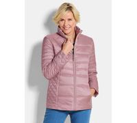 Steppjacke GOLDNER "Kurzgröße Übergangsjacke mit Muster-Mix", Damen, Gr. 22, rosa (rosé), Obermaterial: 100% Polyamid PA., gerade, Jacken Steppjacke, RV Taschen (32277134-22) rosé