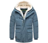 Winterjacke STONE HARBOUR "Lauroo XX", Herren, Gr. L (52), blau (hellblau), Obermaterial: 100% Polyester, Innenfutter: 100% Polyester, Wattierung: 100% Polyester, Ärmelfutter: 100% Polyester, Kunstpel
