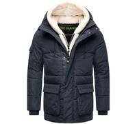 Steppjacke mit Teddyfleece-Einsatz "Lauroo XX" Navy S