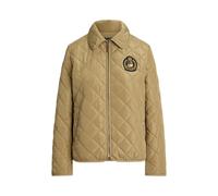 Steppjacke mit Wappenaufnäher L Tan
