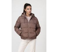 Steppjacke MONARI "Jacke Stepp", Damen, Gr. 46, taupe, Web, Obermaterial: 100% Polyester. Futter: 100% Polyester. Füllung: 100% Polyester, unifarben, regular fit taillenbedeckt, hoch geschlossener Aus
