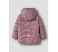 Steppjacke NAME IT "NMFMARBLE JACKET PB1", Mädchen, Gr. 104, wistful mauve, Steppware, Obermaterial: 100% Nylon, unifarben mit Farbeinsatz, normal, elastischer Bund, Jacken Steppjacke, Kunstfaser (588