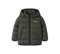 Steppjacke NAME IT "NMMMARBLE JACKET PB1", Jungen, Gr. 104, grün (deep depths), Steppware, Obermaterial: 100% Nylon, unifarben, normal, elastischer Bund, Jacken Steppjacke, Kunstfaser (28103919-104) d