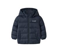 Steppjacke NAME IT "NMMMARBLE JACKET PB1", Jungen, Gr. 122, blau (navy blazer), Steppware, Obermaterial: 100% Nylon, unifarben, normal, elastischer Bund, Jacken Steppjacke, Kunstfaser (70239200-122) n