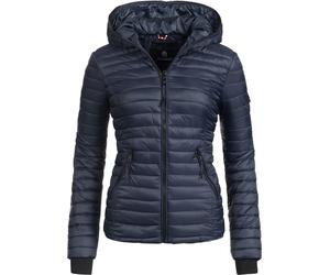 Steppjacke NAVAHOO "Kimuk", Damen, Gr. M, blau (navy), Obermaterial: 100% Nylon. Futter: 100% Polyester. Wattierung: 100% Polyester. Ärmelfutter: 100% Polyester, figurbetont hüftlang, Ärmel ohne Ärmel