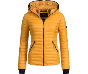 Steppjacke NAVAHOO "Kimuk", Damen, Gr. S, gelb, Obermaterial: 100% Nylon. Futter: 100% Polyester. Wattierung: 100% Polyester. Ärmelfutter: 100% Polyester, figurbetont hüftlang, Ärmel ohne Ärmelschlitz
