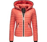 Steppjacke NAVAHOO "Kimuk Prc", Damen, Gr. S (36), orange (koralle), Oberstoff: 100% Nylon; Futter: 100% Polyester; Wattierung: 100% Polyester; Ärmelfutter: 100% Polyester, figurbetont hüftlang, Ärmel