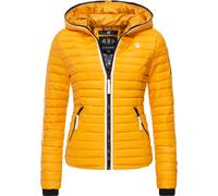Steppjacke NAVAHOO "Kimuk Prc", Damen, Gr. XS (34), gelb, Oberstoff: 100% Nylon; Futter: 100% Polyester; Wattierung: 100% Polyester; Ärmelfutter: 100% Polyester, figurbetont hüftlang, Ärmel ohne Ärmel