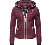 Steppjacke NAVAHOO "Kimuk Prc" Gr. XS (34), rot (weinrot) Damen Jacken leichte Übergangsjacke mit Kapuze (13345042-XS)