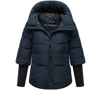 Steppjacke NAVAHOO "Lotusherz XIV", Damen, Gr. L (40), blau (dunkelblau), Obermaterial: 100% Polyester; Innenfutter: 100% Polyester; Wattierung: 100% Polyester; Ärmelfutter: 100% Polyester, figurumspi