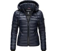 Steppjacke NAVAHOO "Lulana", Damen, Gr. XS (34), blau (navy), Oberstoff: 100% Nylon. Futter: 100% Polyester. Wattierung: 100% Polyester. Ärmelfutter: 100% Polyester, kontrastfarbene Details, figurbeto