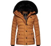 Steppjacke NAVAHOO "Milianaa", Damen, Gr. XL (42), gelb (ocker), Oberstoff: 100% Polyester; Futter: 100% Polyester; Wattierung: 100% Polyester; Ärmelfutter: 100% Polyester; Kunstfell: 100% Polyester,