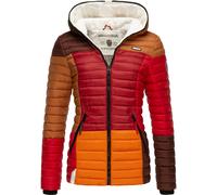 Steppjacke NAVAHOO "Multikulti" Gr. XS (34), braun Damen Jacken Steppjacken stylische Colorblocking Übergangsjacke m. Kapuze (82243448-XS)