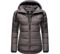 Steppjacke NAVAHOO "Renesmee", Damen, Gr. XS (34), grau (dunkelgrau), Oberstoff: 100% Polyester, Futter: 100% Polyester, Wattierung: 100% Polyester, Ärmelfutter: 100% Polyester, figurbetont hüftlang,