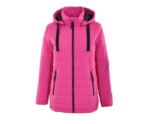 Steppjacke NAVIGAZIONE "NAVIGAZIONE Jacke", Damen, Gr. 42, pink (fuchsia), Obermaterial: 100% Polyester PES. Futter: 100% Polyester PES. 100% Polyester PES., uni, relaxed fit, ohne Ausschnitt, Jacken
